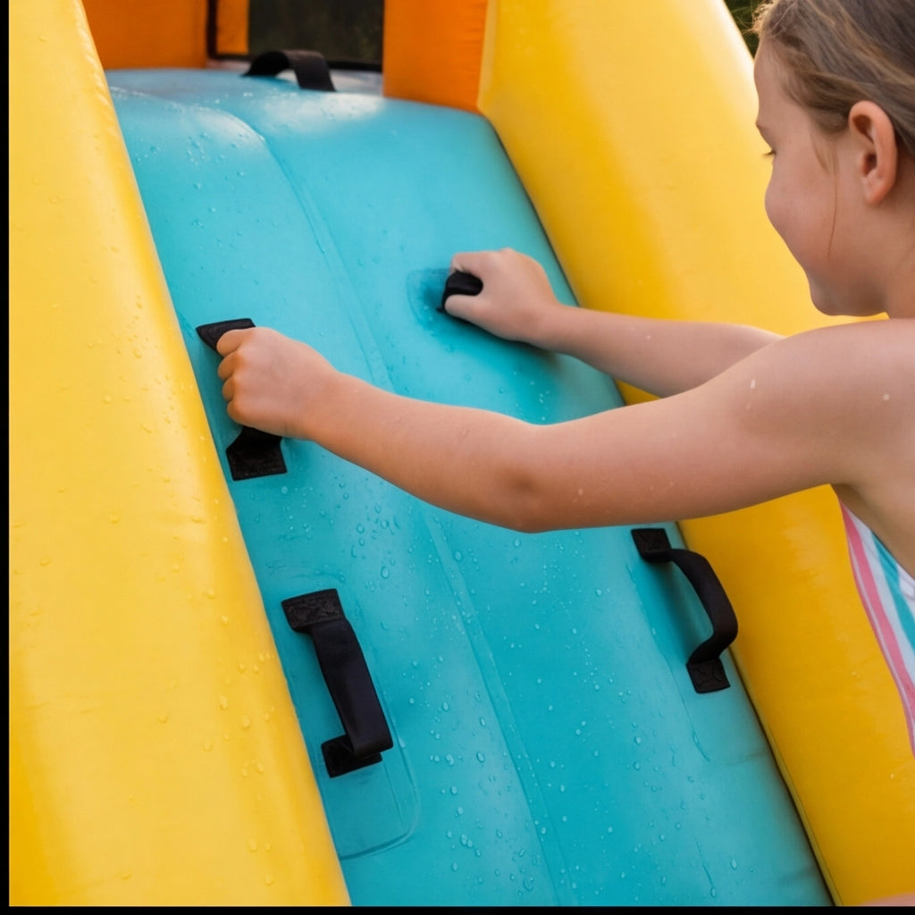 JumpJoy Tropical Splash Park™ – Inflatable Water Slide Bounce House